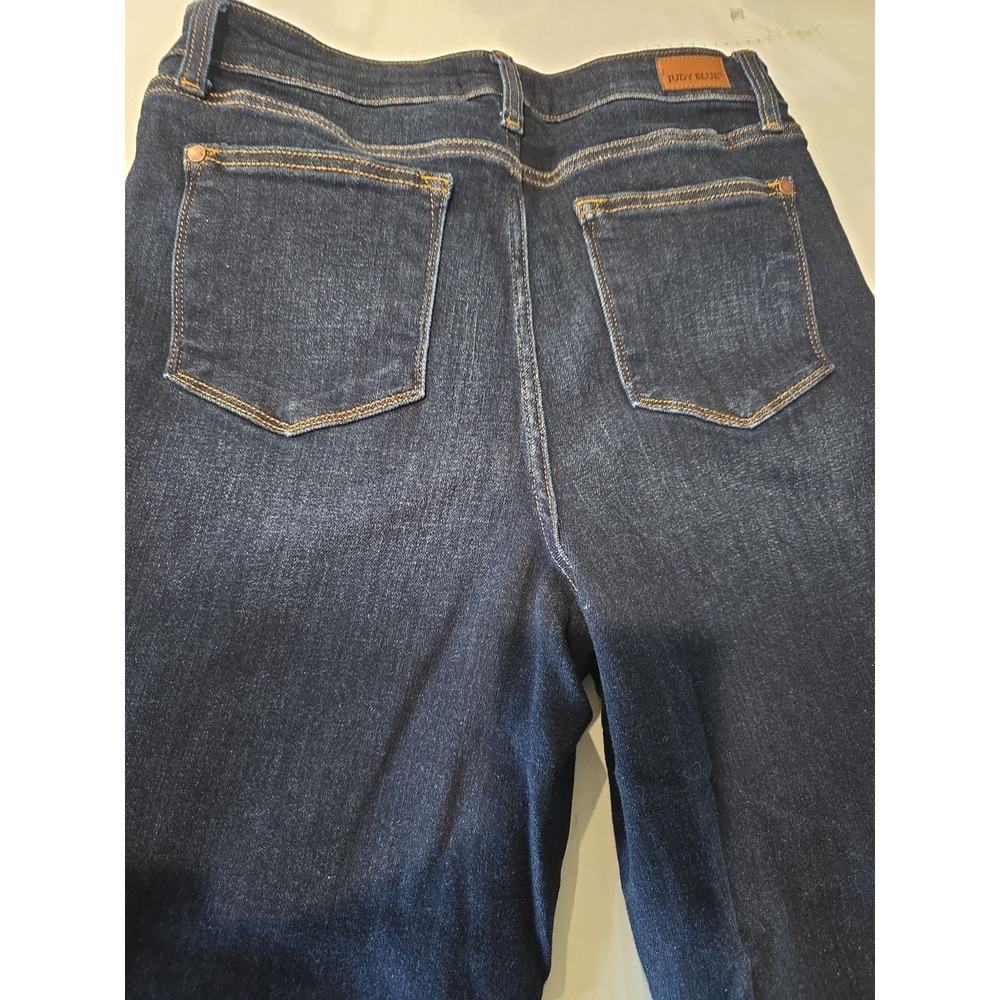 Judy Blue Dark Wash High Rise Wide Leg Denim Jeans 5-Pocket, Women's 9/29 - Picture 13 of 13
